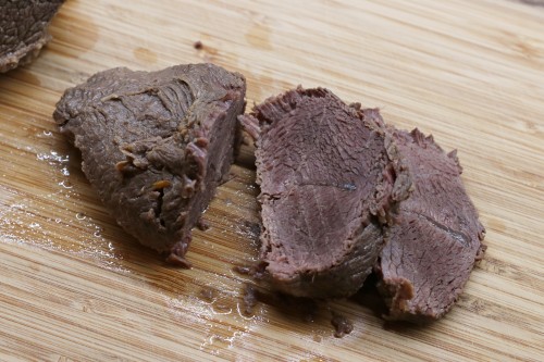 Nakrájené vařené maso