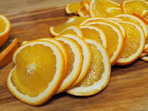 Tenké plátky pomeranče