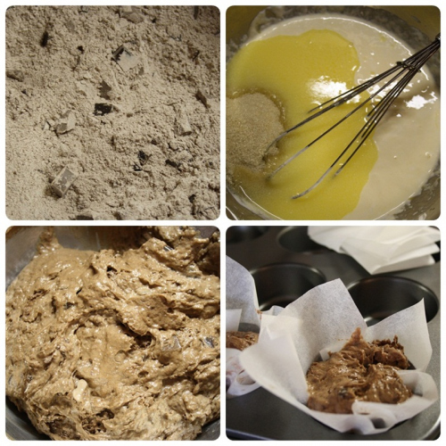 Čokoládové muffiny - příprava