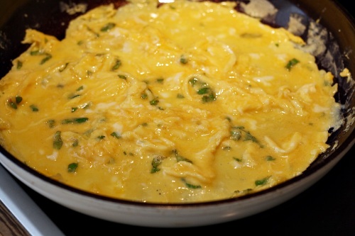 Příprava omelety